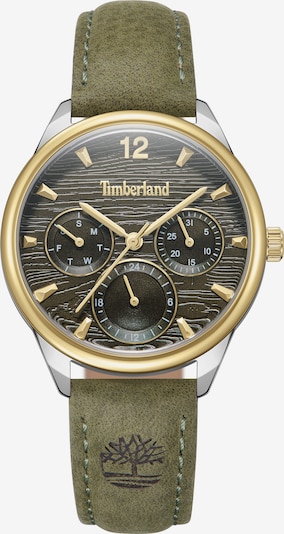TIMBERLAND Analoog horloge 'LADIES HENNIKER 4' in de kleur Goud / Groen / Olijfgroen / Zwart / Zilver, Productweergave