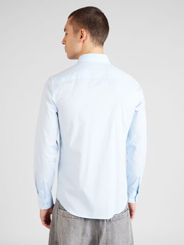 Coupe slim Chemise Calvin Klein en bleu