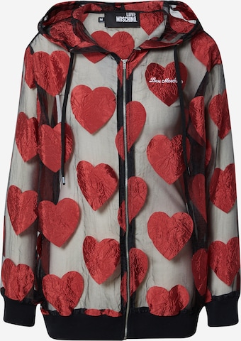 Love Moschino Prechodná bunda - Červená: predná strana