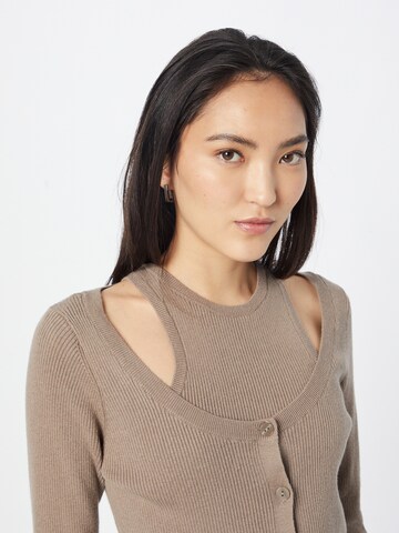 Abercrombie & Fitch Knit cardigan in Brown