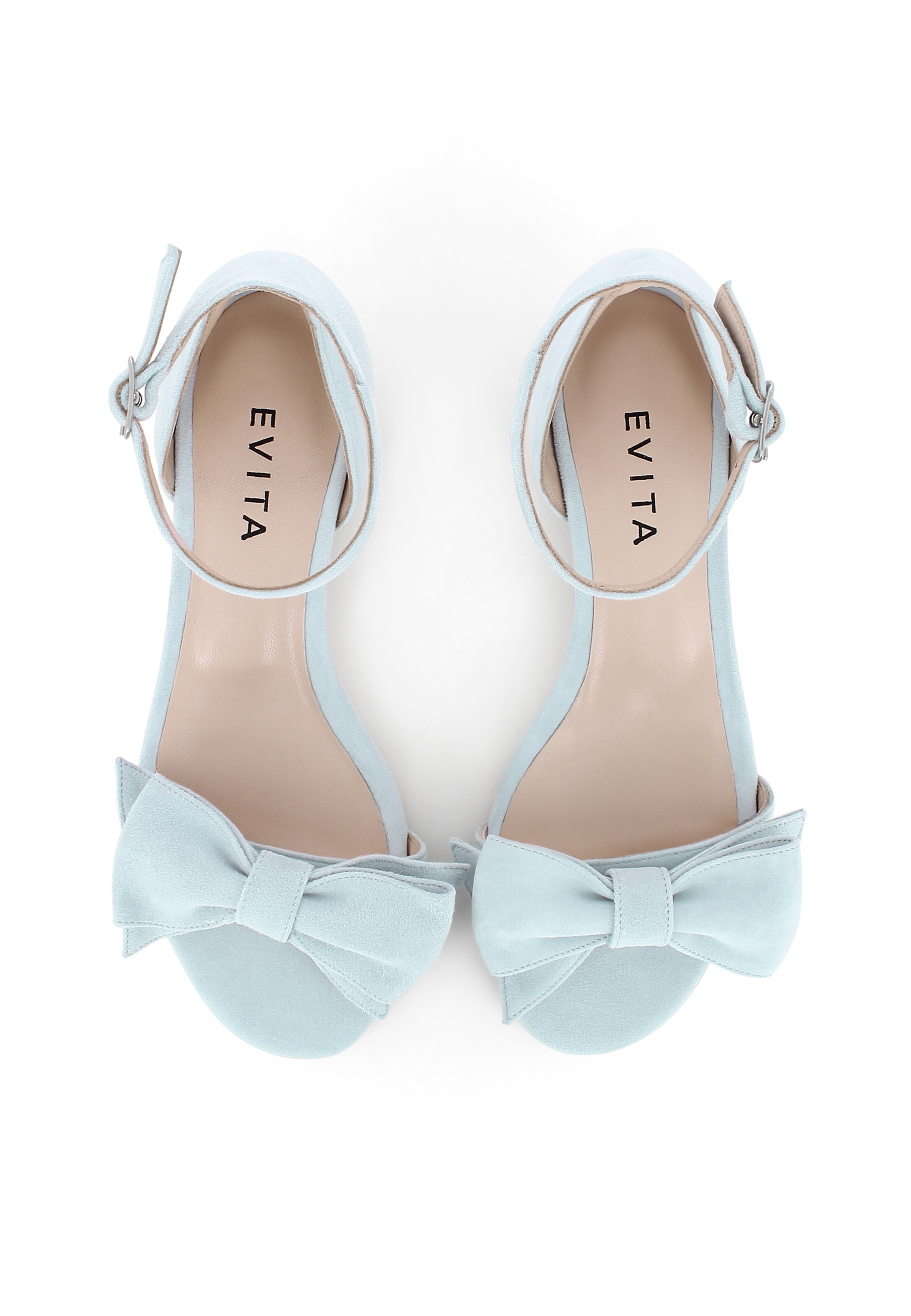 EVITA Strap sandal 'SALVINA' in Grey