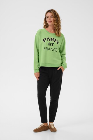 Cream Sweatshirt 'CRBisa' in Green