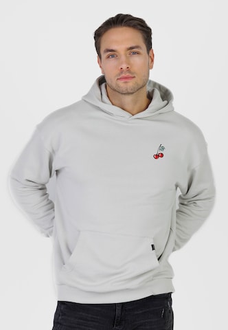 Kleinigkeit Bluzka sportowa 'Big Worm' w kolorze szary: przód