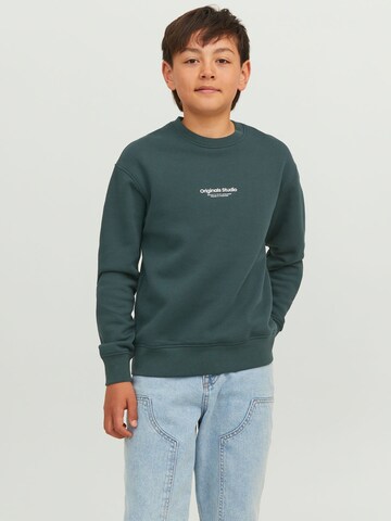 Jack & Jones Junior Sweatshirt in Groen: voorkant