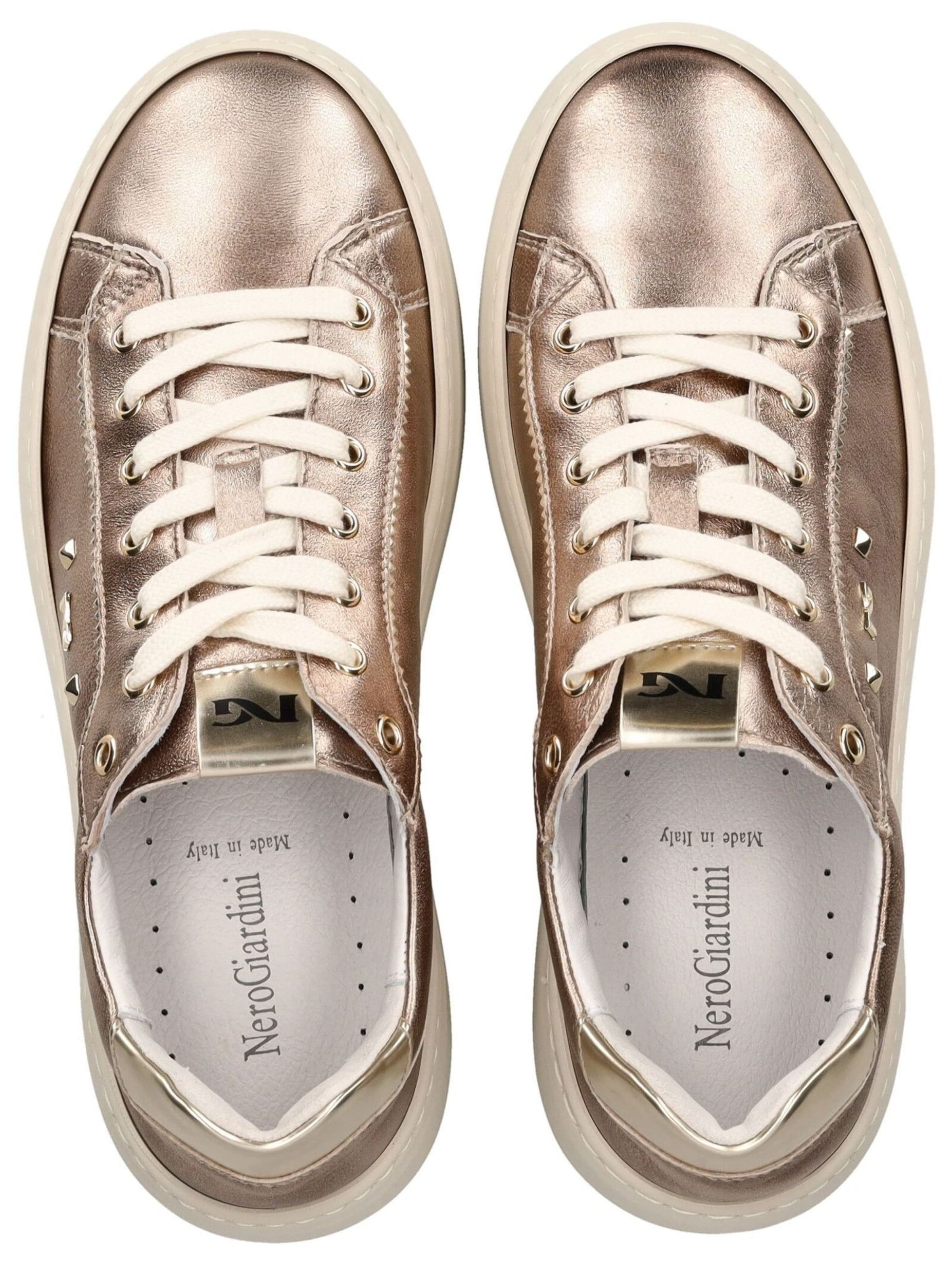 Baskets basses Nero Giardini en bronze