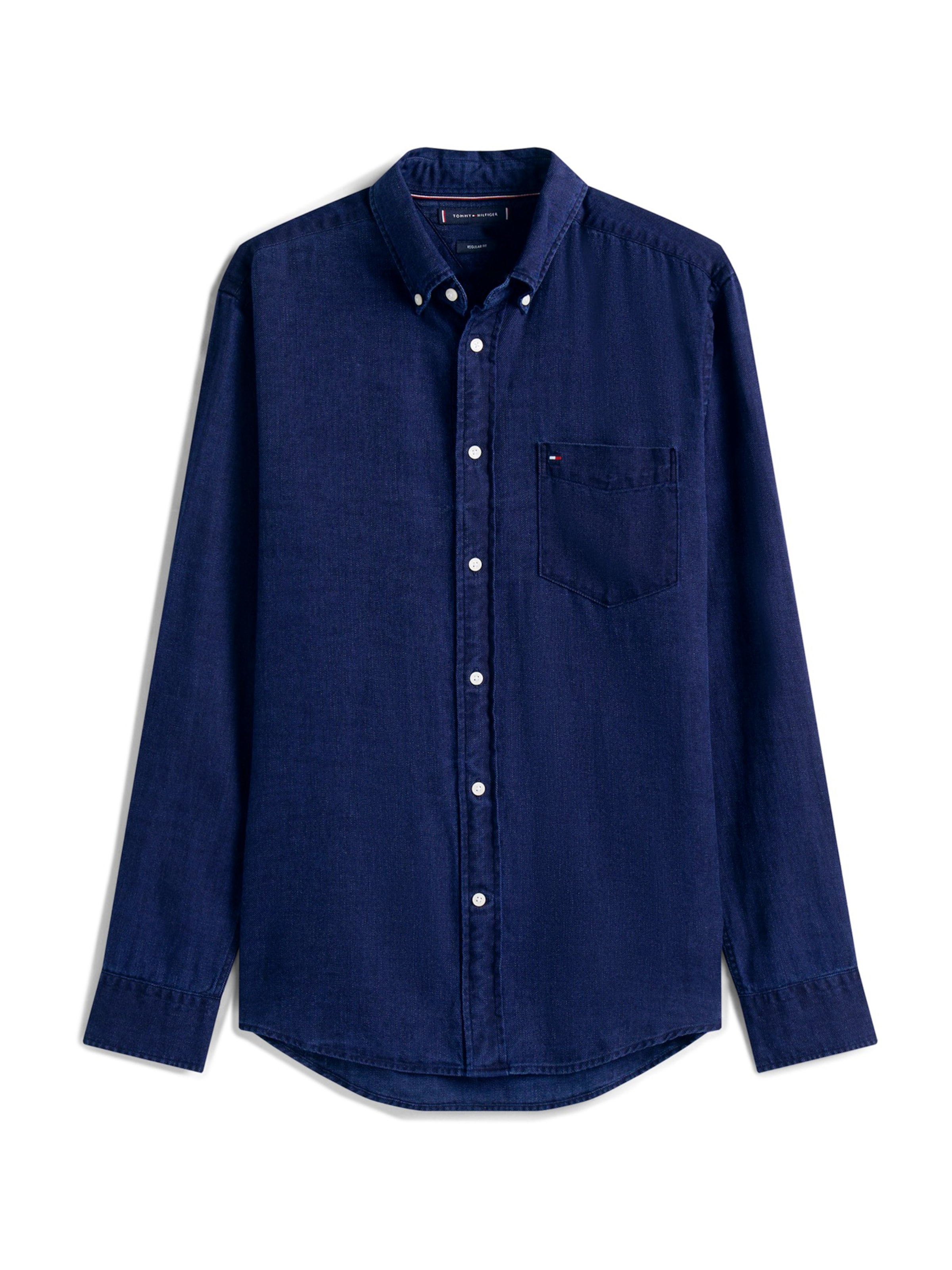 mėlyna TOMMY HILFIGER Standartinis modelis Marškiniai: priekis