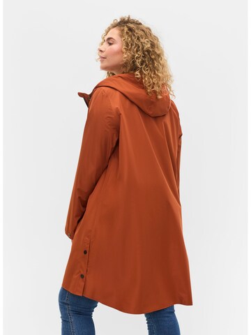 Zizzi Raincoat 'Caklara' in Brown