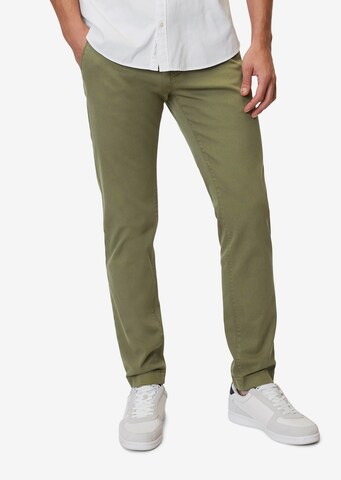 regular Pantaloni chino 'Stig' di Marc O'Polo in verde: frontale