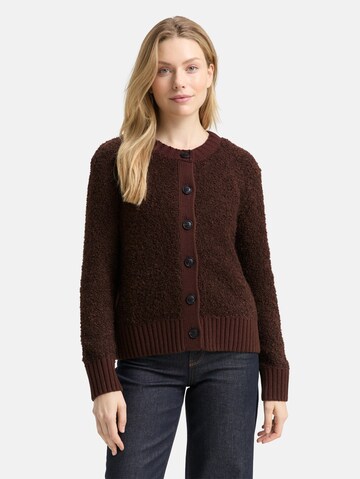 TOM TAILOR Strickjacke in Braun: Vorderseite