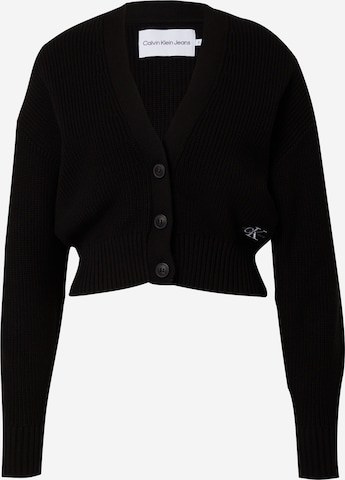 Cardigan Calvin Klein Jeans en noir : devant