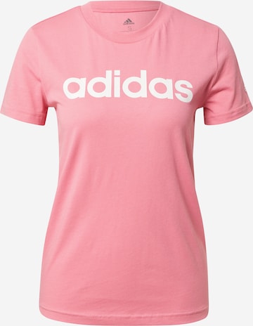 T-shirt fonctionnel 'Essentials Logo' ADIDAS SPORTSWEAR en rose : devant