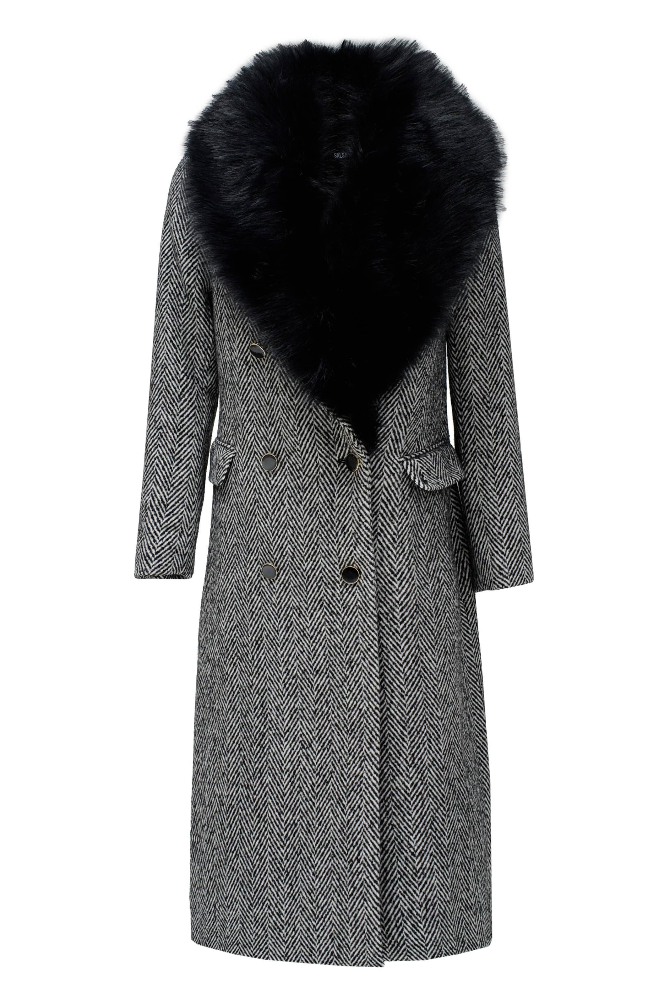 Salsa Jeans Winter coat in Black: front