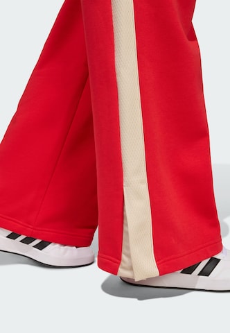 ADIDAS SPORTSWEAR - Pierna ancha Pantalón deportivo 'Stadium' en rojo