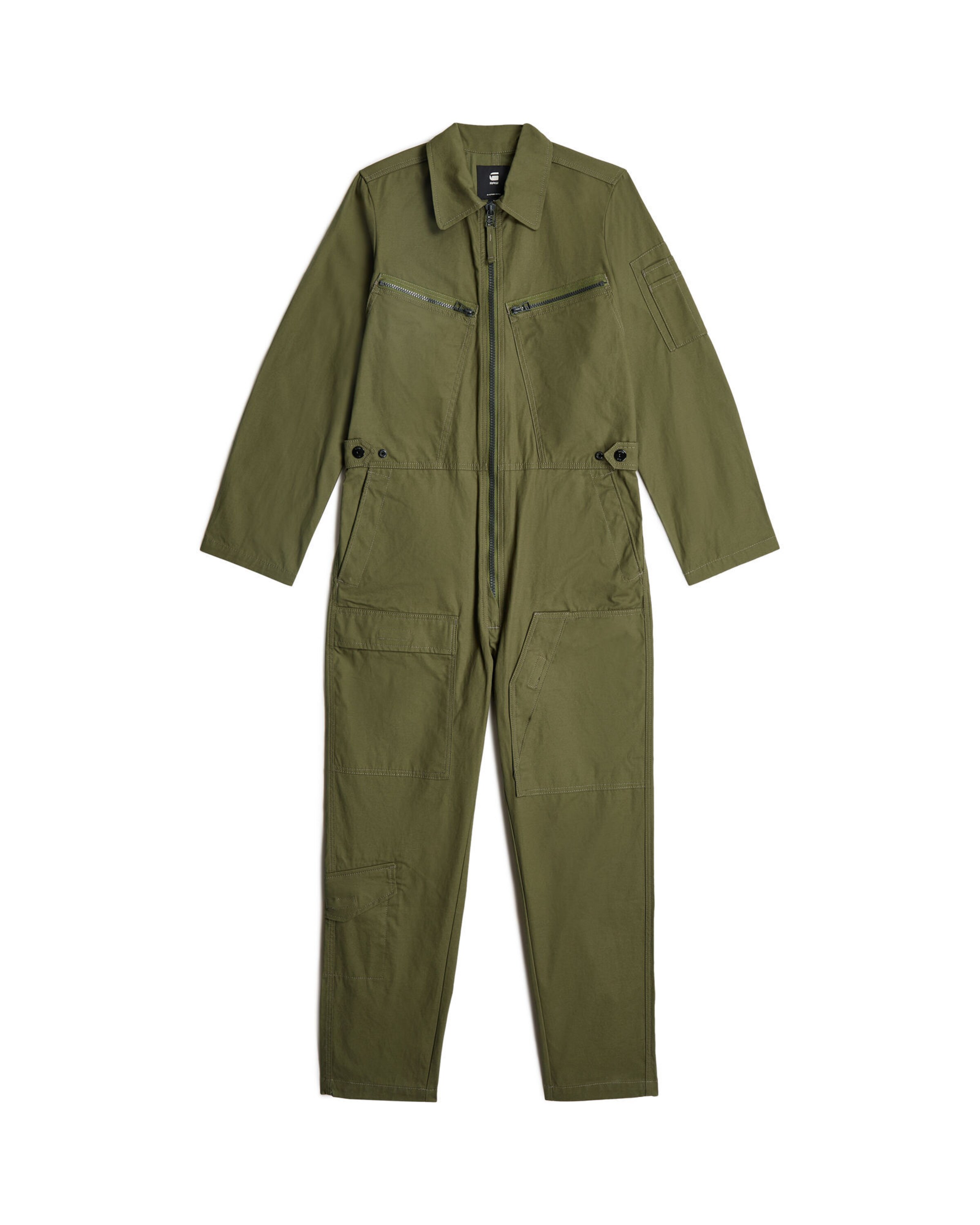 G-STAR Jumpsuit in Groen: voorkant