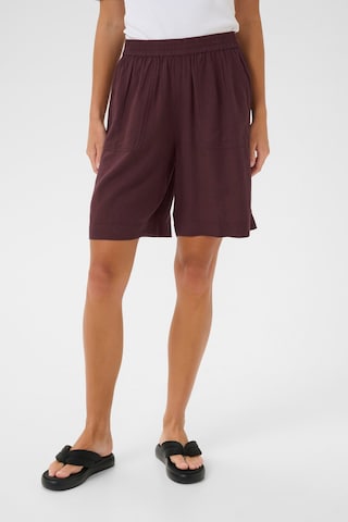 Kaffe Loosefit Shorts 'KAMilia' in Braun