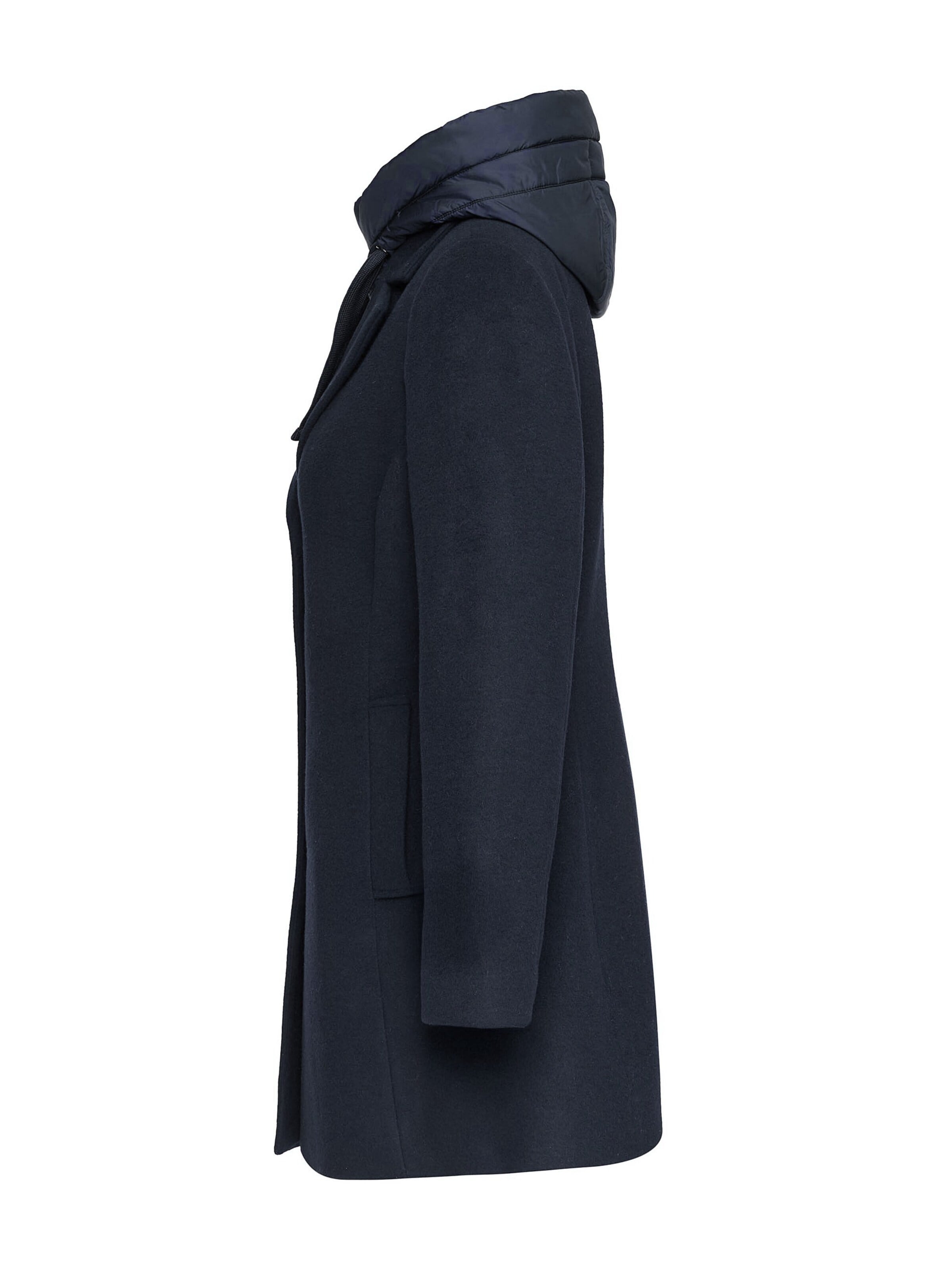 MANISA Between-season jacket 'Wolljacke' in Blue