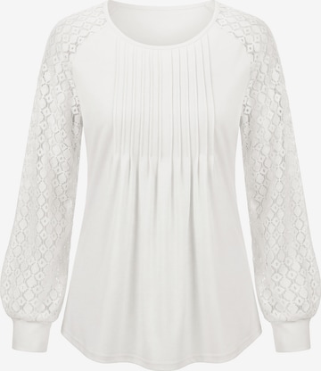 Chemisier usha BLACK LABEL en blanc : devant