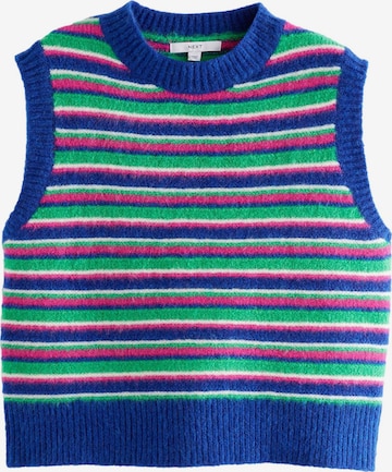 Next Strickweste in Blau: Vorderseite