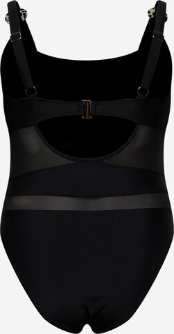 River Island Plus Bustier Badpak in Zwart