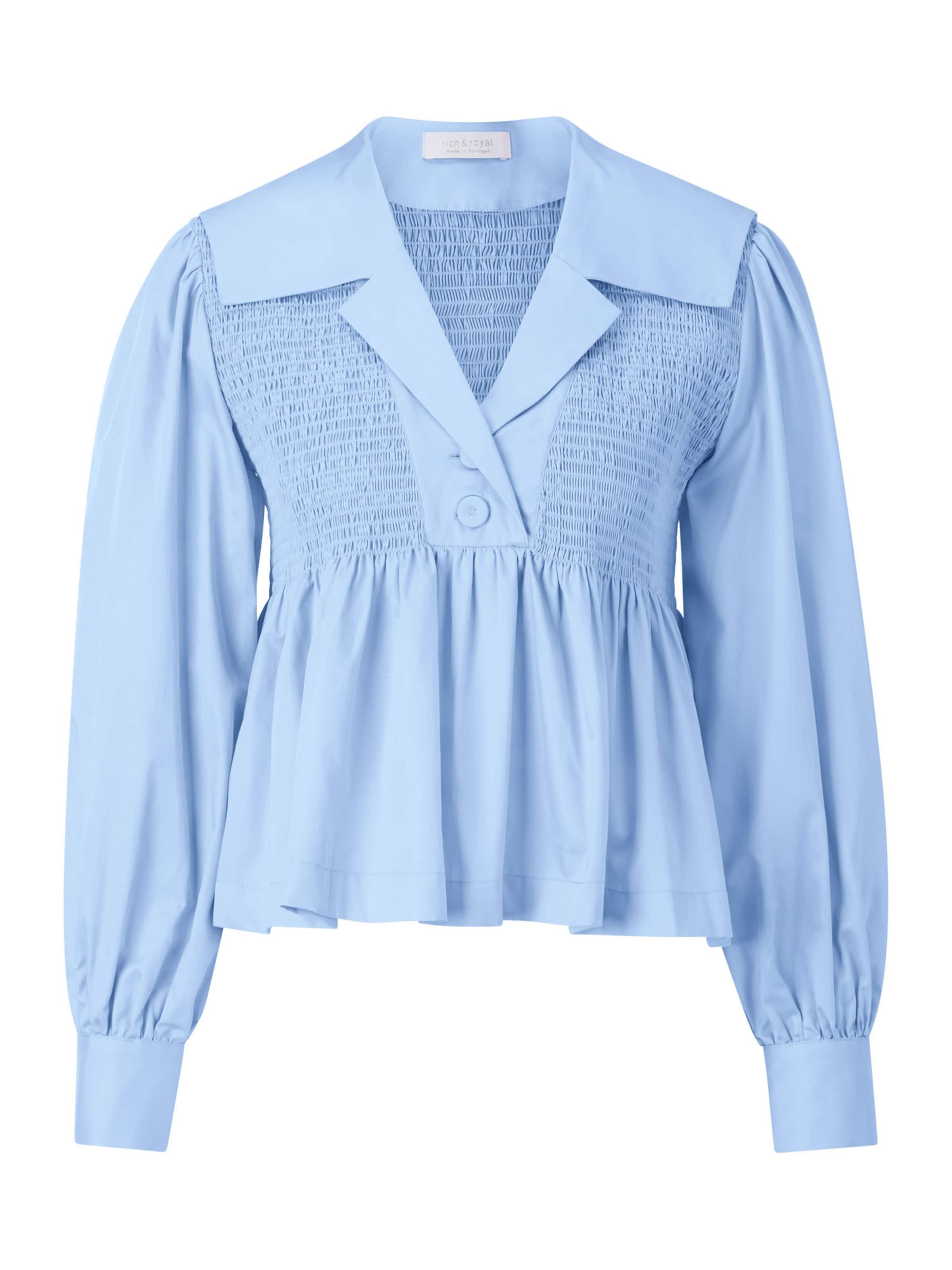 Rich & Royal Bluse in Blau: Vorderseite