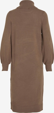 VILA Gebreide jurk 'Sara' in Bruin