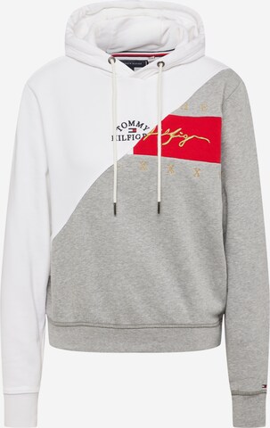 Tommy Jeans Sweatshirt in Wit: voorkant