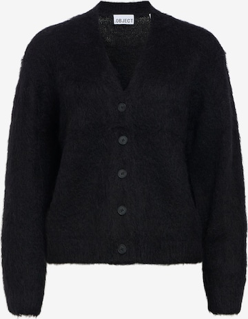 OBJECT Knit cardigan in Black: front