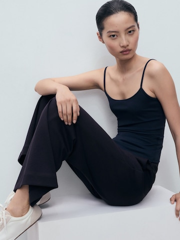 Wide Leg Pantalon 'PICOL' MANGO en bleu