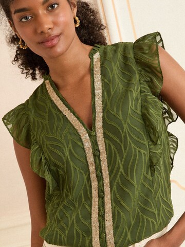 love & roses Bluse in Grün