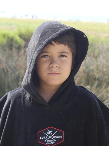 Surf Monkey Fürdőköpeny 'Surf Cotton Poncho kids' - fekete