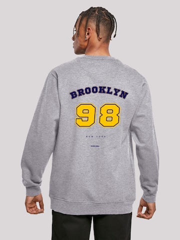 F4NT4STIC Sweatshirt 'Brooklyn 98 NY' in Grey