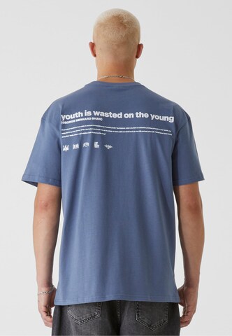 Lost Youth Shirt 'Dove' in Blauw