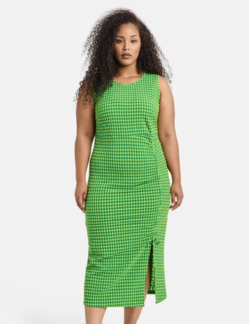 SAMOON Summer Dress in Green: front