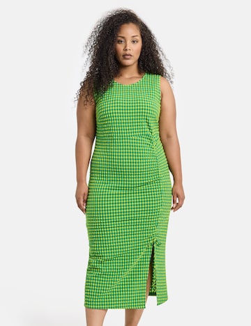 SAMOON Summer Dress in Green: front
