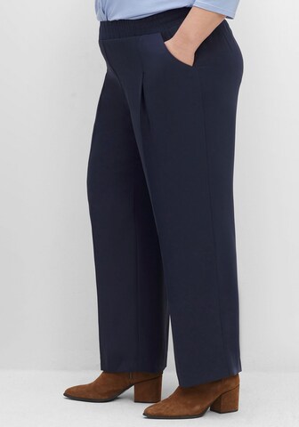 SHEEGO Loose fit Pleat-Front Pants in Blue