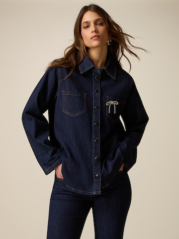 oltre Blouse in Blauw