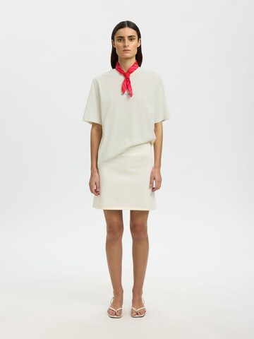 SELECTED - Camiseta en blanco