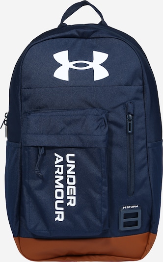 UNDER ARMOUR Спортна раница 'Halftime' в нейви синьо / карамел / бяло, Преглед на продукта