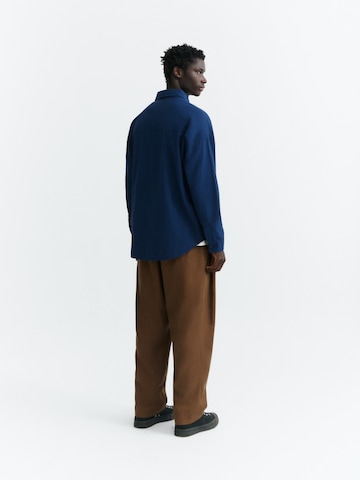 Thinking MU Regular fit Overhemd 'HARU' in Blauw: terug