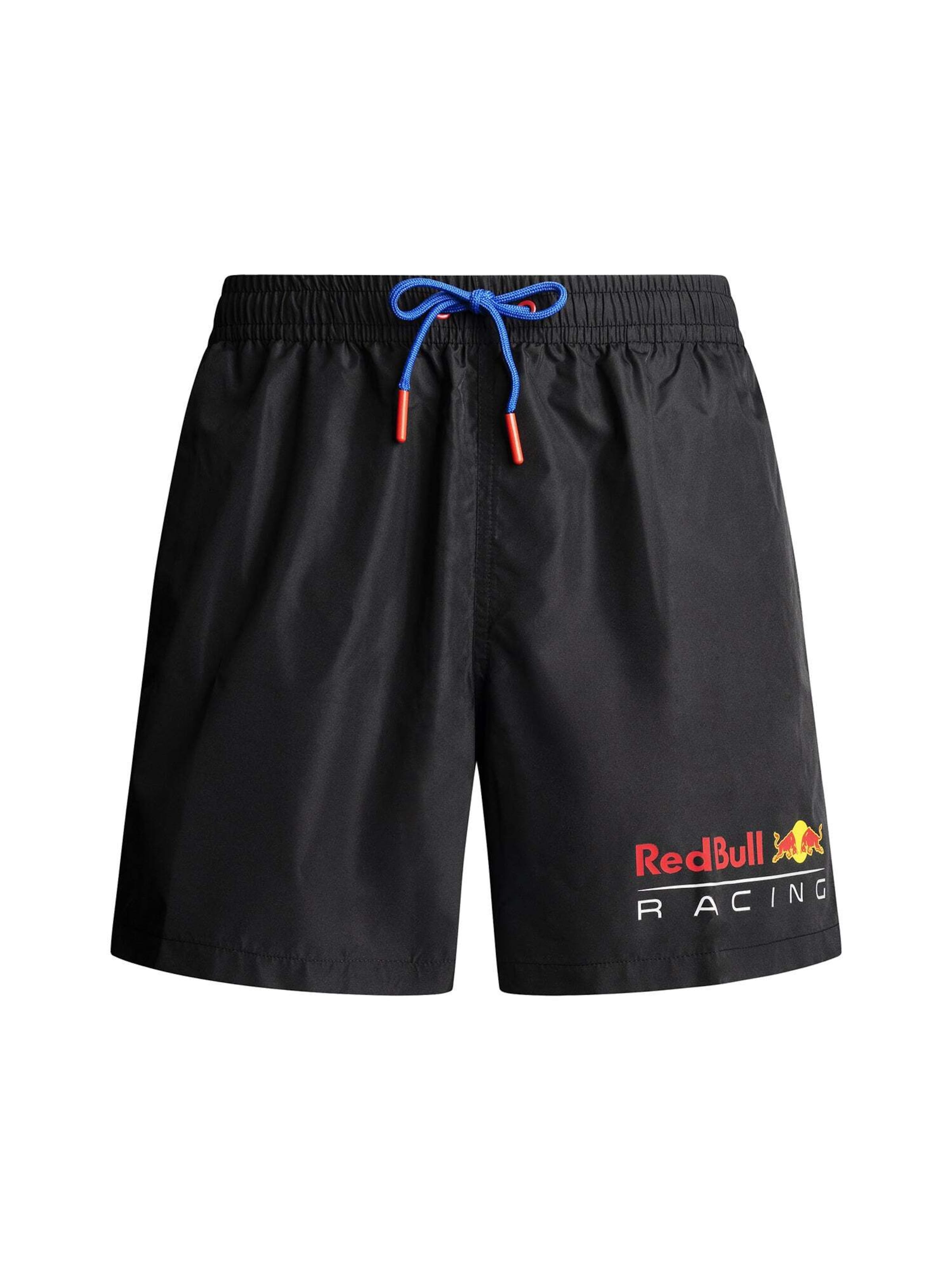 Red Bull Racing x Pepe Jeans Zwemshorts in Zwart: voorkant
