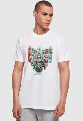 T-Shirt 'Aquaman - Unite The Kingdoms' ABSOLUTE CULT en blanc : devant