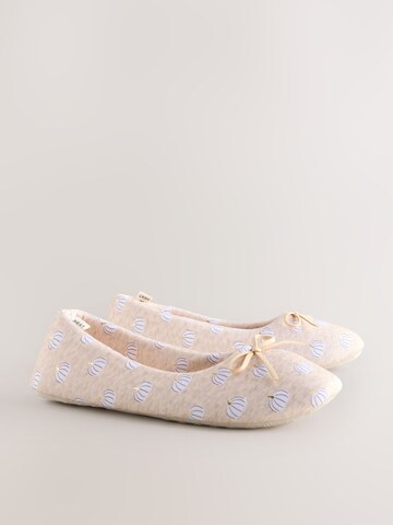 Next Slipper 'Pumkin' in Beige