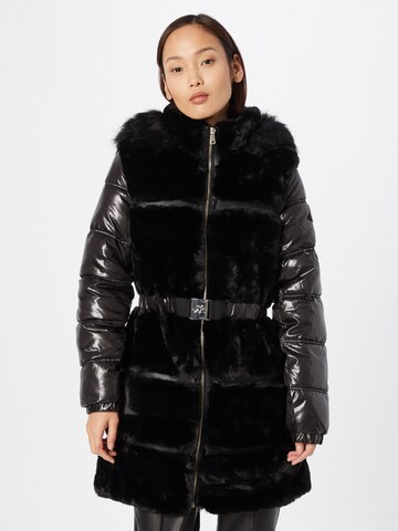 River Island - Abrigo de invierno en negro: frente