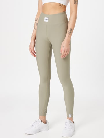 Eivy Skinny Workout Pants 'Icecold' in Beige: front