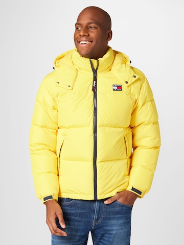 Tommy Jeans Winter Jacket 'Alaska' in Yellow: front