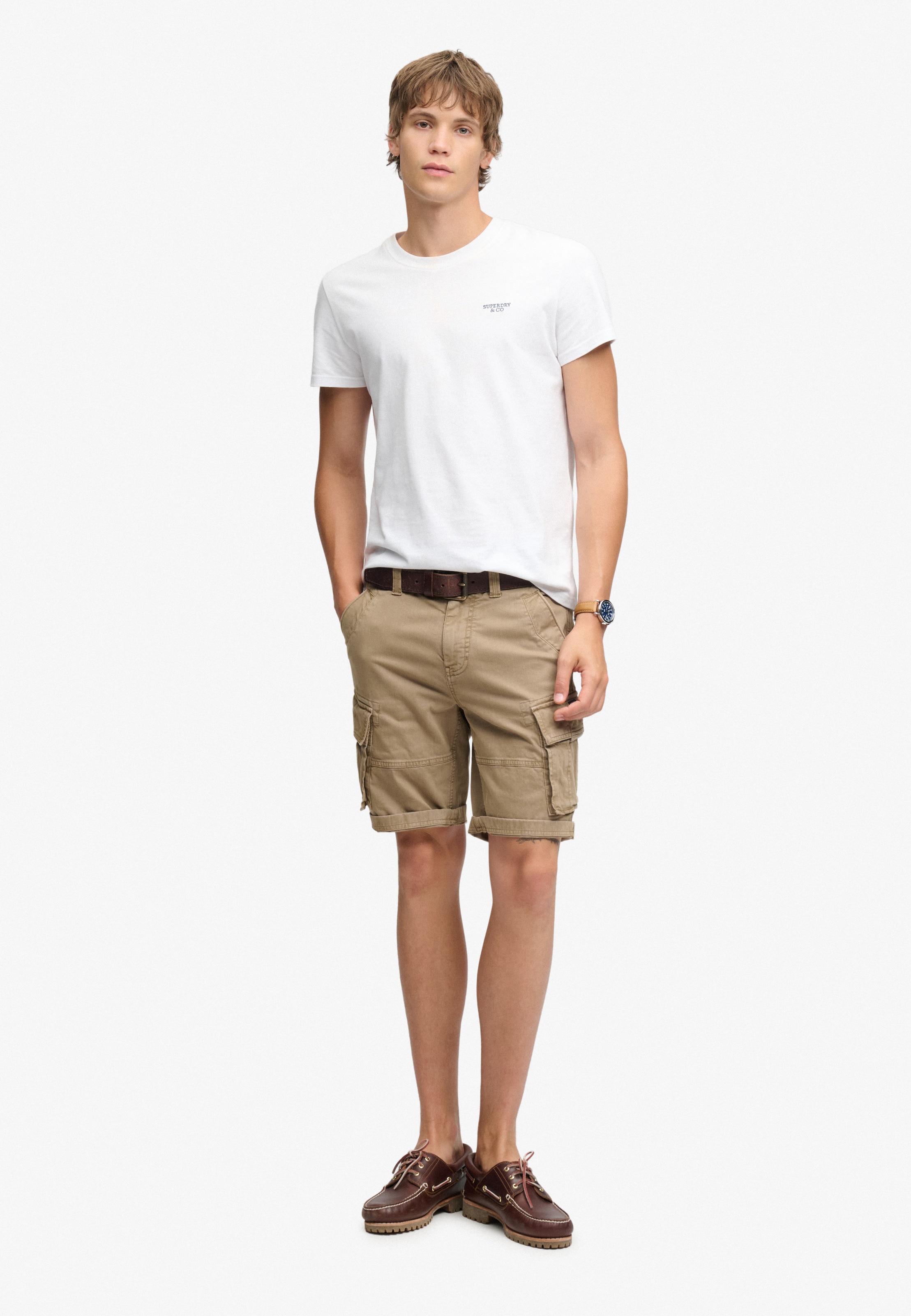 Superdry & Co Regular Cargo Pants in Brown