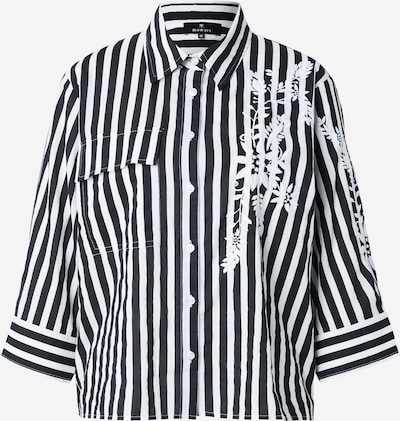 monari Bluse in XS in schwarz / weiß, Produktansicht