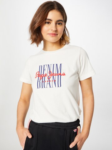 Pepe Jeans - Camisa 'CAMILLE' em branco: frente