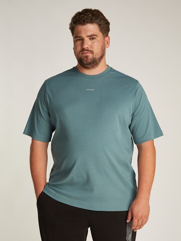 Calvin Klein Big & Tall - Camiseta en azul: frente