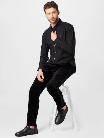Polo Ralph Lauren Regular Fit Hemd in Schwarz